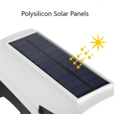 Lampara Led con Panel Solar y Sensor de Movimiento